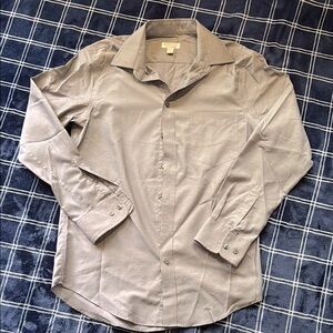 Merona Women's Gray Button-Up Shirt